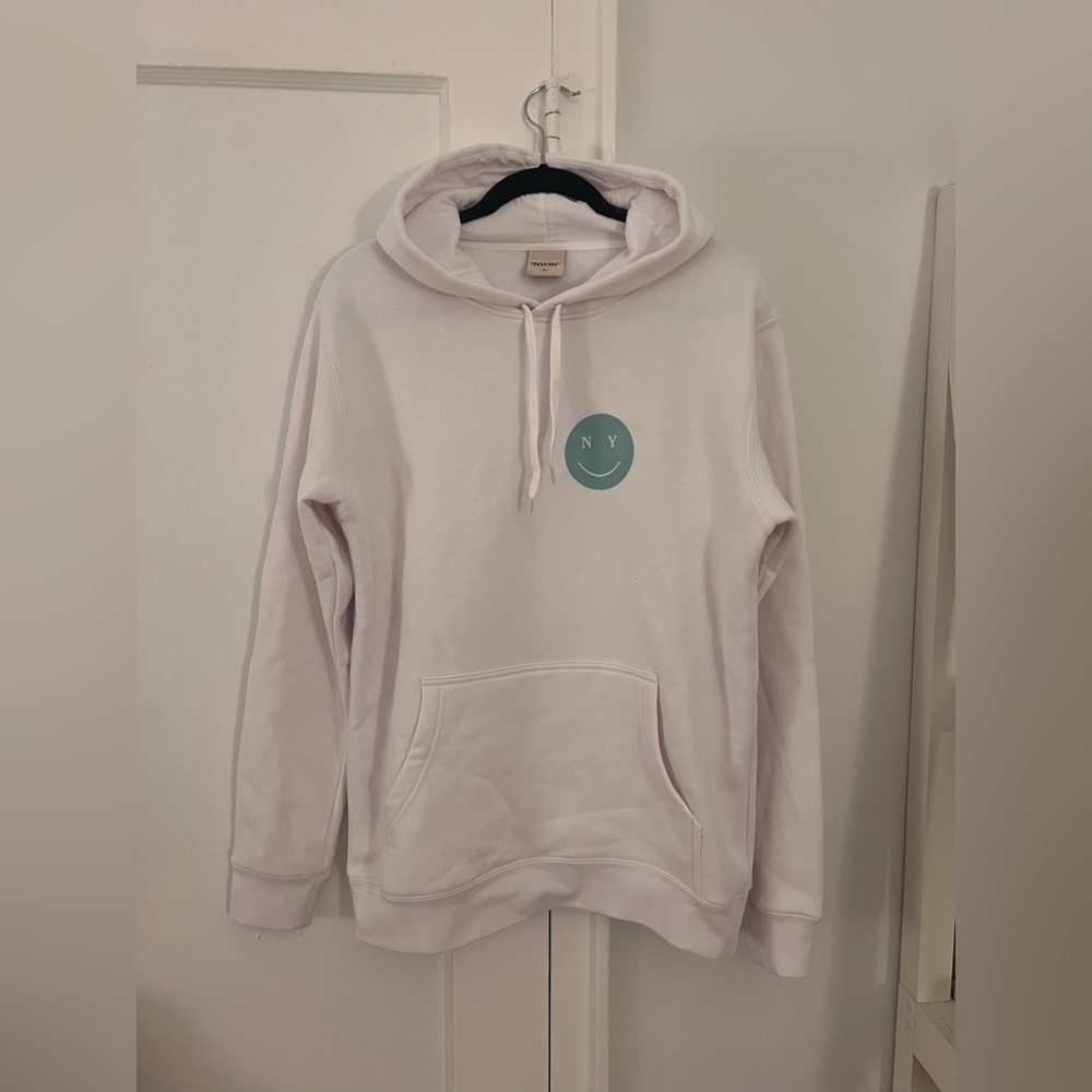 NYON White Hoodie Size: Medium